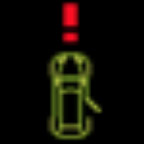 Porsche Dashboard Warning Lights - Multi Purpose Display - Yellow Rear Passenger Door