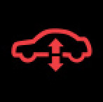 Audi Dashboard Warning Lights - Air suspension - Red