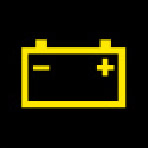 Audi Dashboard Warning Lights - Battery charge - Yellow