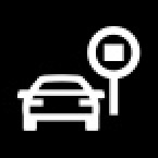 Audi Dashboard Warning Lights - Camera-based traffic sign recognition - White