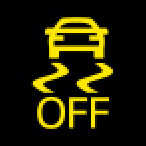 Audi Dashboard Warning Lights - Electronic Stabilization Control Off - ESC Off - Yellow