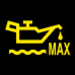 Audi Dashboard Warning Lights - Engine oil level - MAX - Yellow