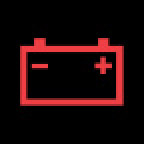 Audi Dashboard Warning Lights - Alternator - Red
