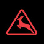 Audi Dashboard Warning Lights - Night vision assistant - animal - Red