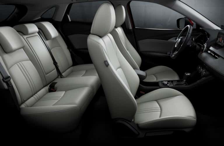 interior white seats of mazda cx-3