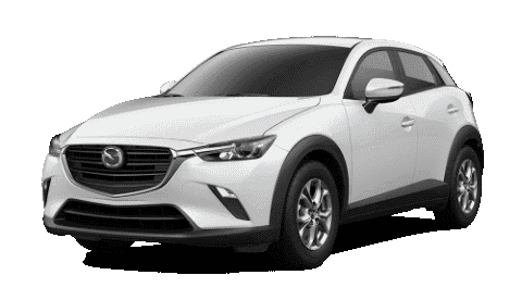 2020 Mazda CX-3 in Snowflake White Pearl Mica