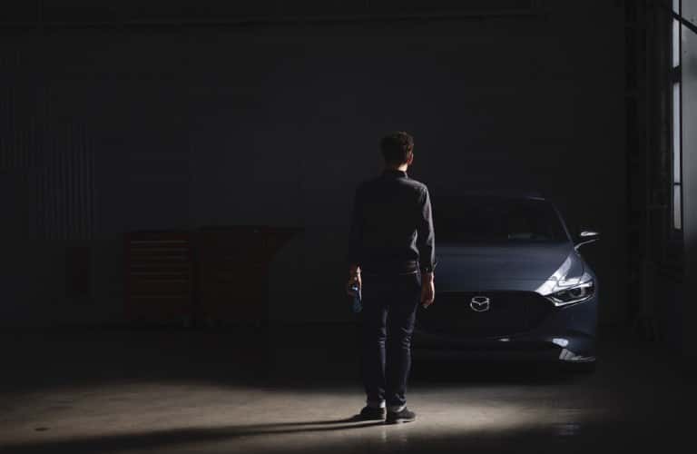 2021 Mazda3 2.5 Turbo in dark room