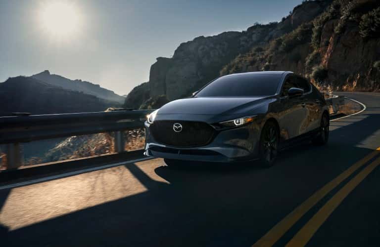 2021 Mazda3 2.5 Turbo along coast