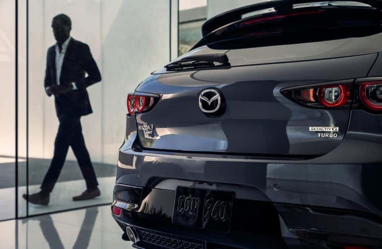 rear view of the 2021 Mazda3 2.5 Turbo