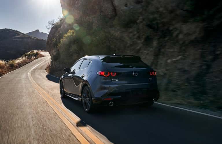 2021 Mazda3 2.5 Turbo driving down the road