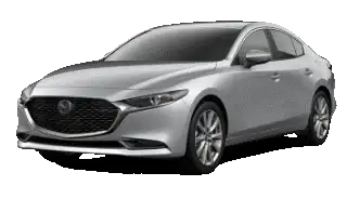 2021 Mazda3 sedan in sonic silver