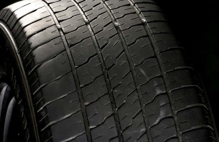 old worn tire
