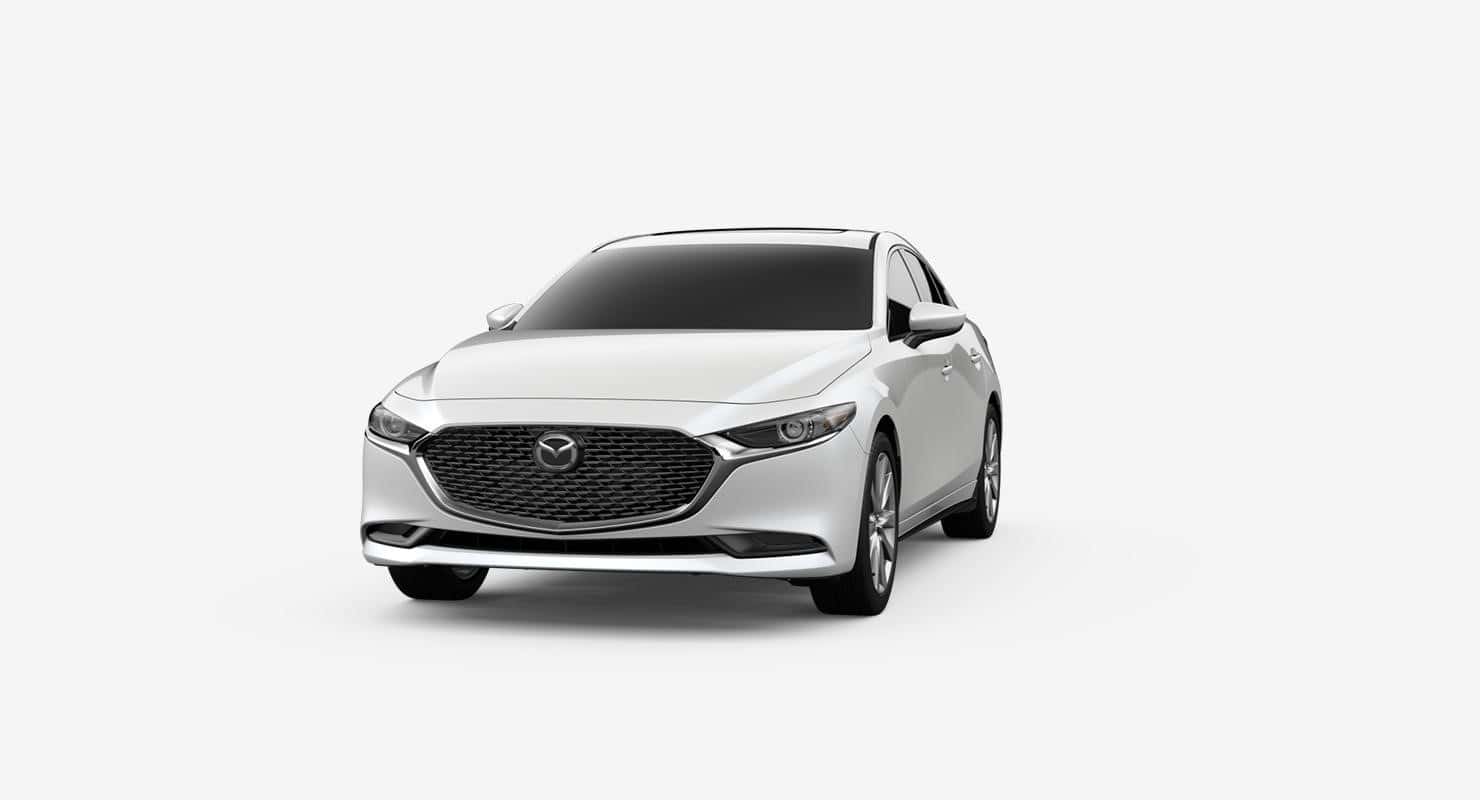 2019 Mazda3 in Snowflake White 