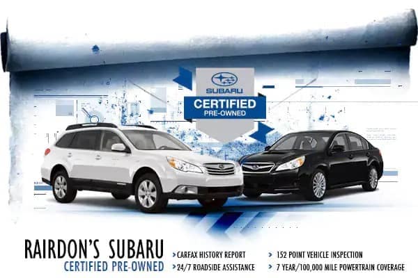 Rairdon's Subaru Certified Pre-Owned Program
