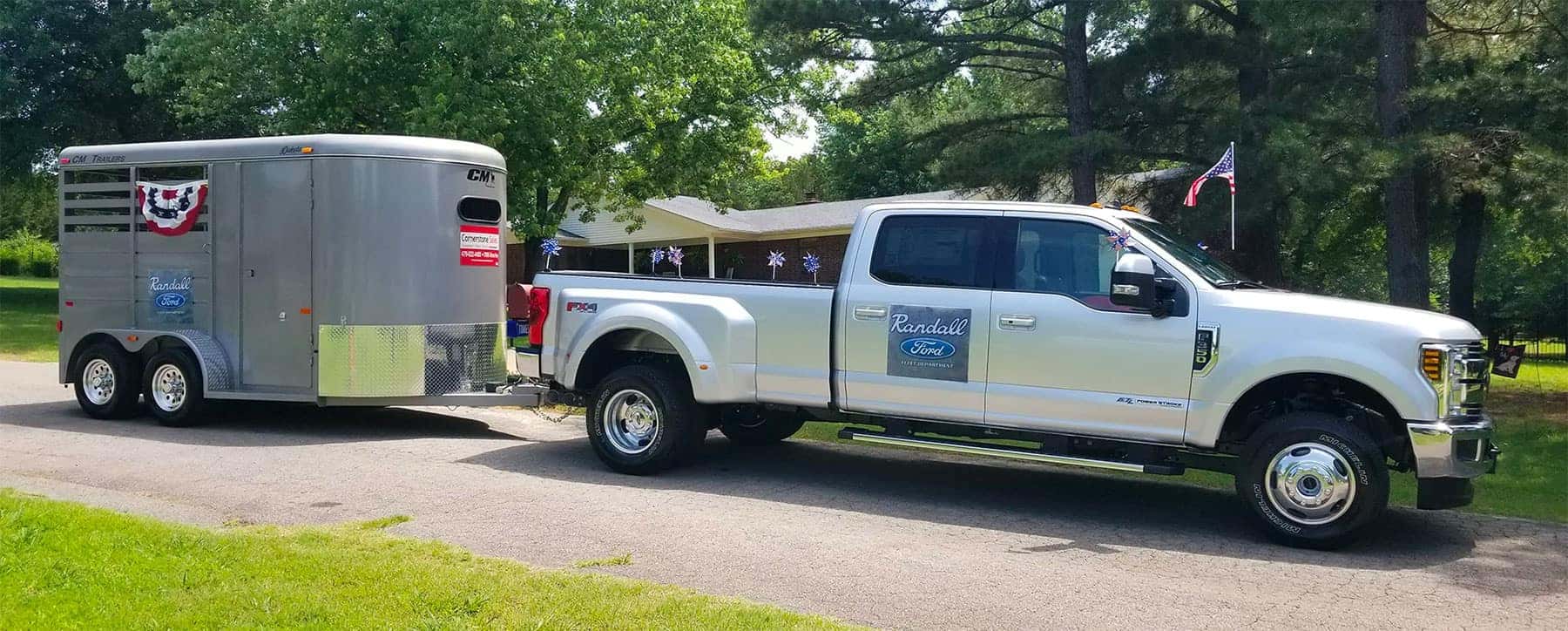 Truck Pulling Trailer