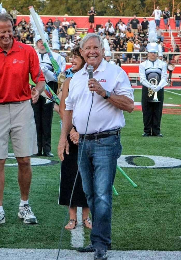 Ray Skillman Talking into a microphone