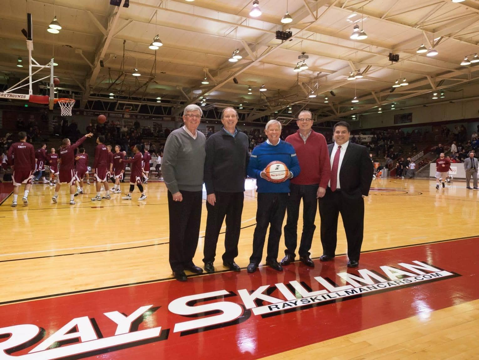 Ray Skillman on a basketball court