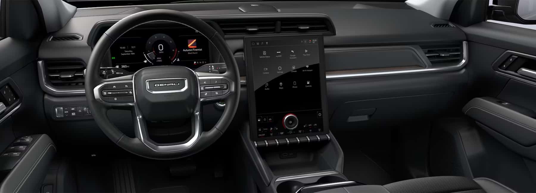 Terrain interior dashboard