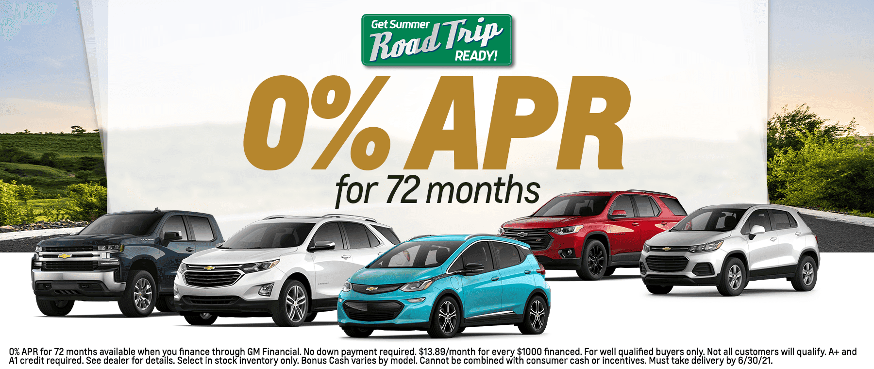 0% APR for 72 Months