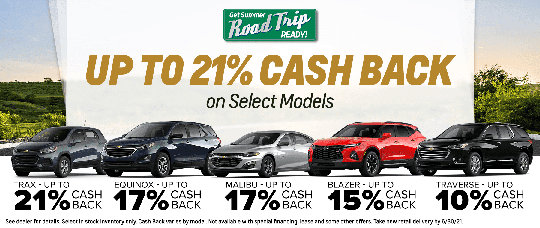 Up to 21% Cash Back