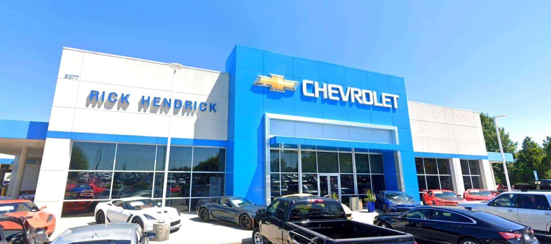 An exterior shot of Rick Hendrick Chevrolet Duluth