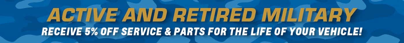 Military Service and Parts Discount