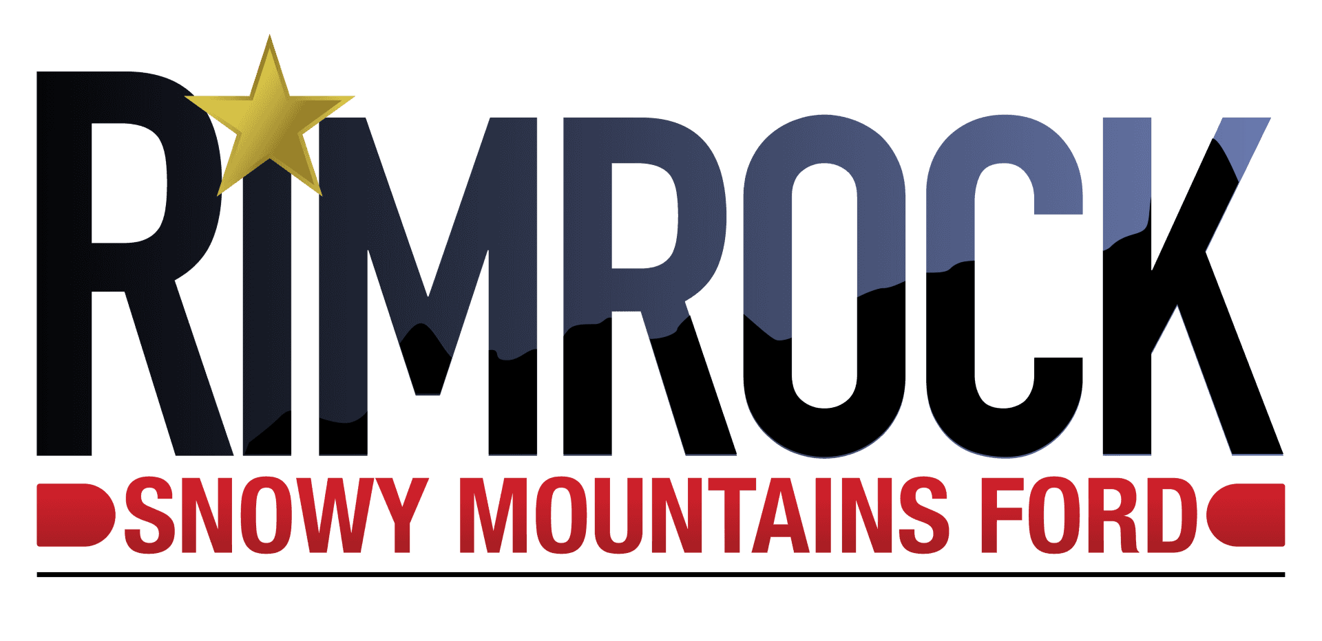 Rimrock Snowy Mountains Ford logo