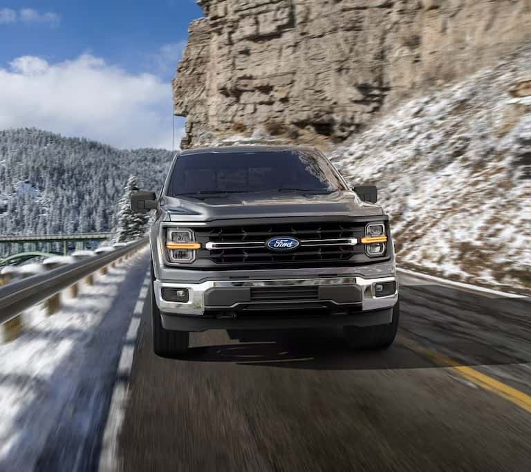 F-150 Driving down a road
