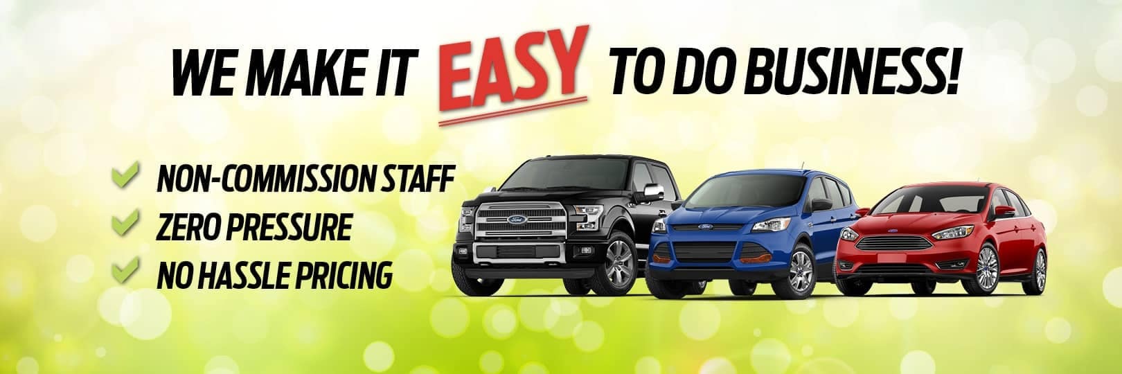 We make it easy Rob Sight Ford image