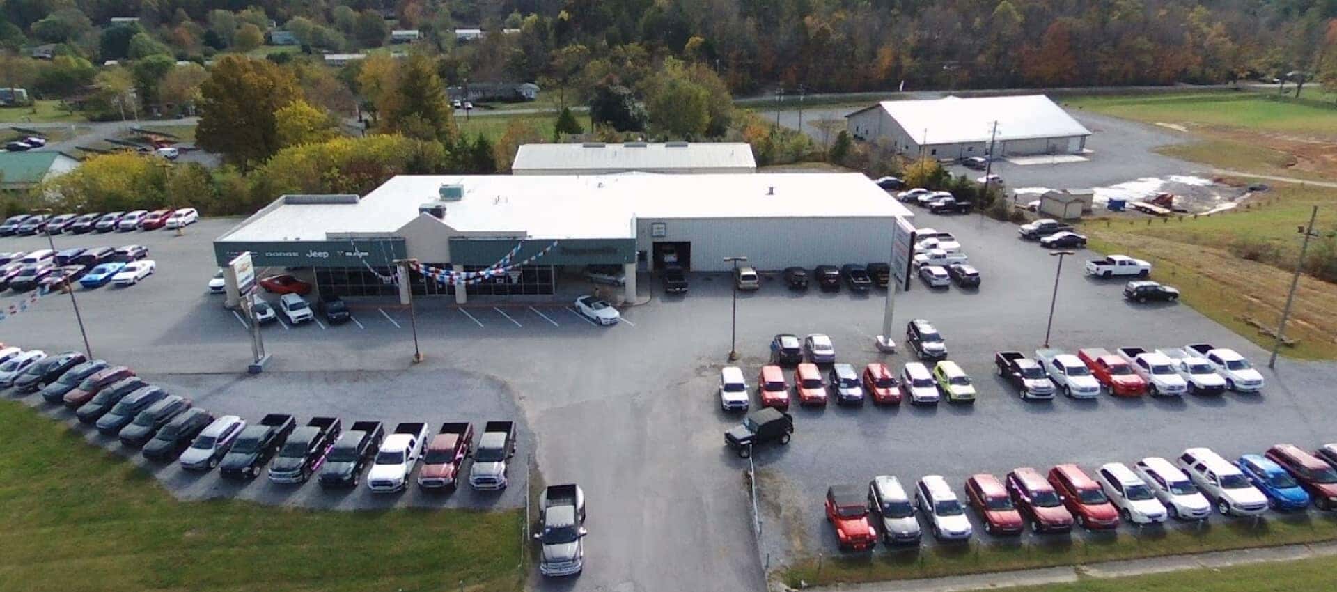 An exterior shot of a Chevrolet dealership.