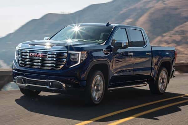 GMC Sierra Driving on a mountain highway