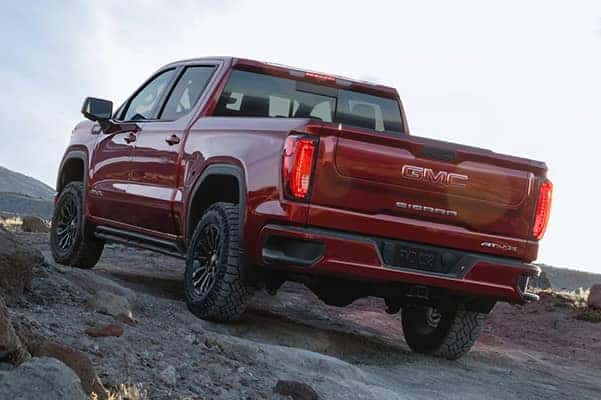 GMC Sierra Driving up a mountain