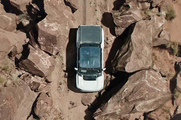 hummer from birds eye view