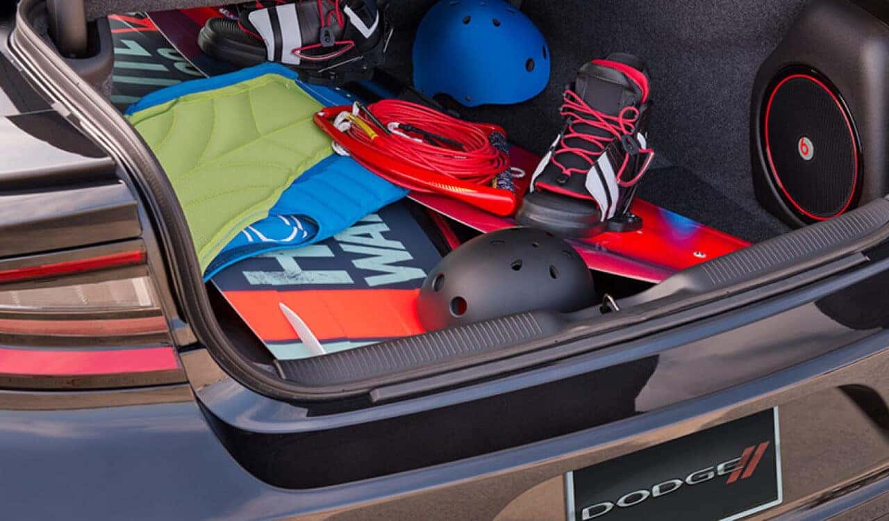 2017 Dodge Charger Trunk Space and Beats Speaker