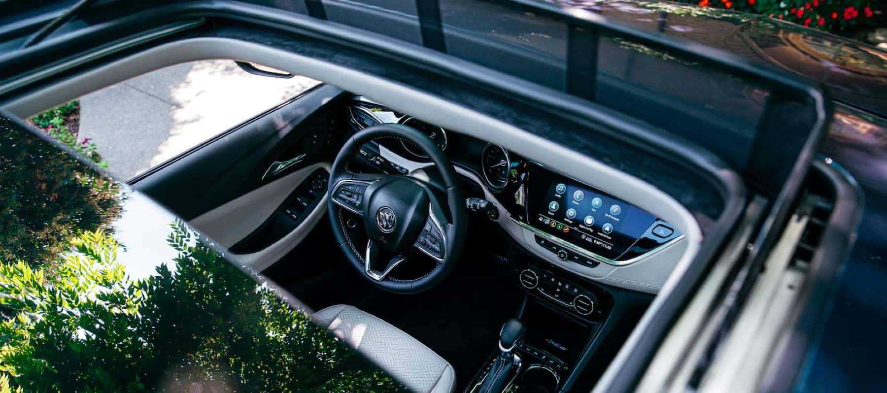 interior of Buick from sunroof