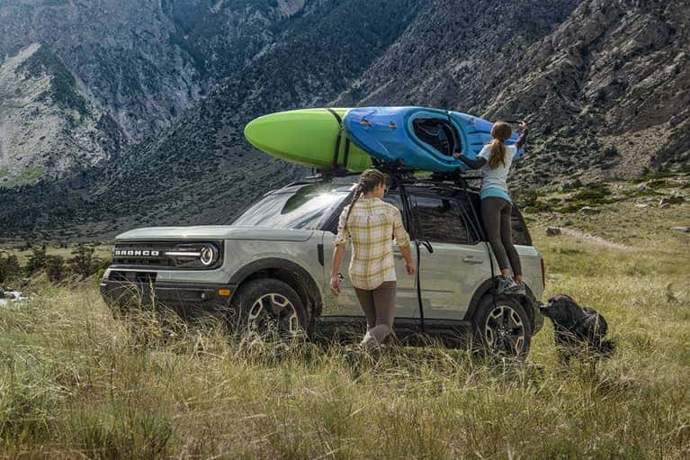2023 Bronco Sport parked in field