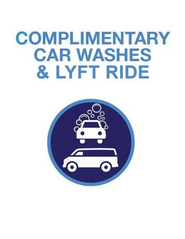 complimentary wash and lyft rides serra
