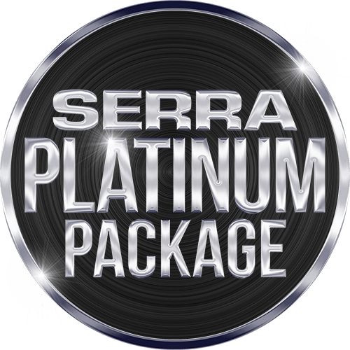 serra toyota platinum package badge