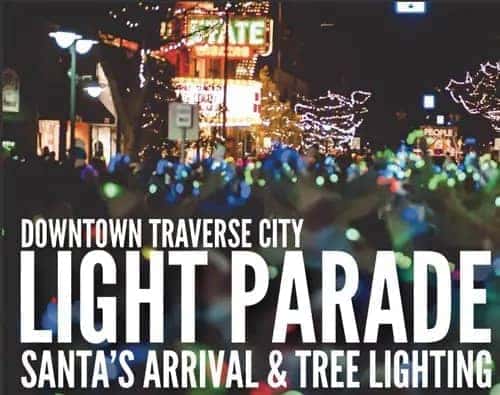 downtown traverse city light parade