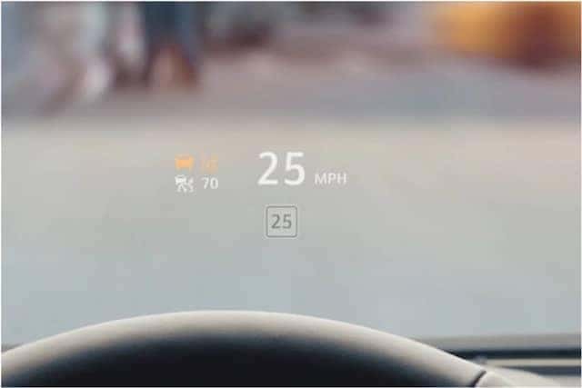 Cadillac heads up display