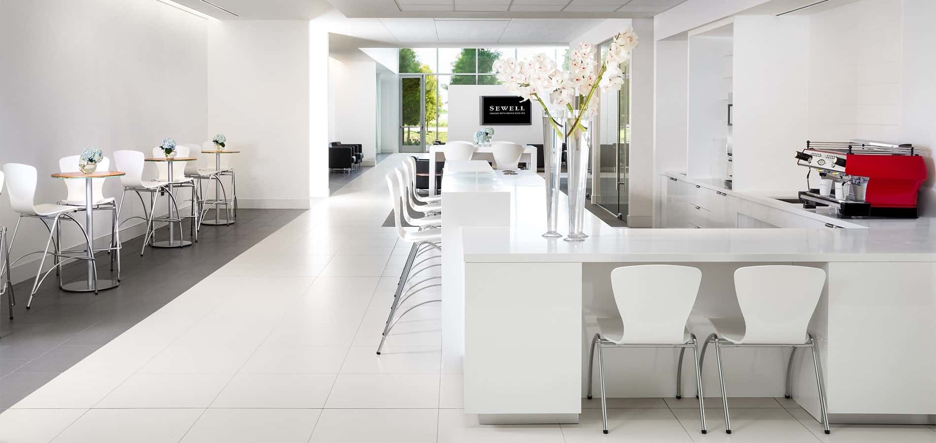 Counter Inside Sewell BMW Dealership