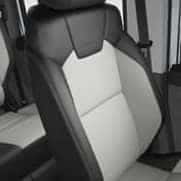 Leather Trim - Grey/Black