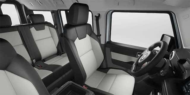 Leather Trim - Grey/Black