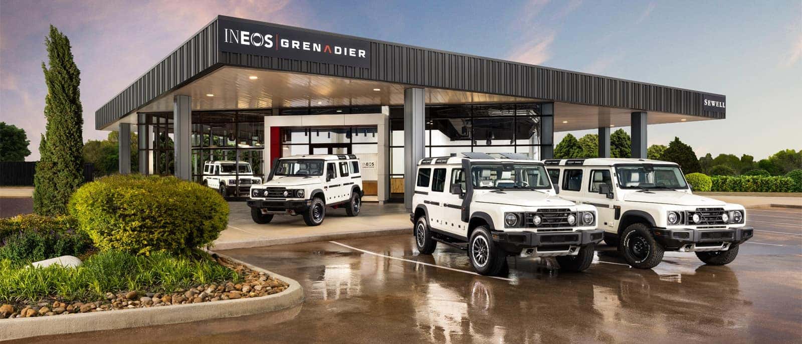 Sewell INEOS dealership exterior