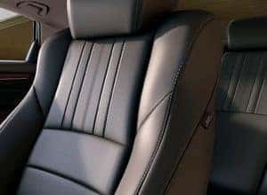 leather-trimmed seats