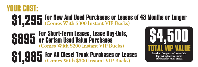 cost of vip club image