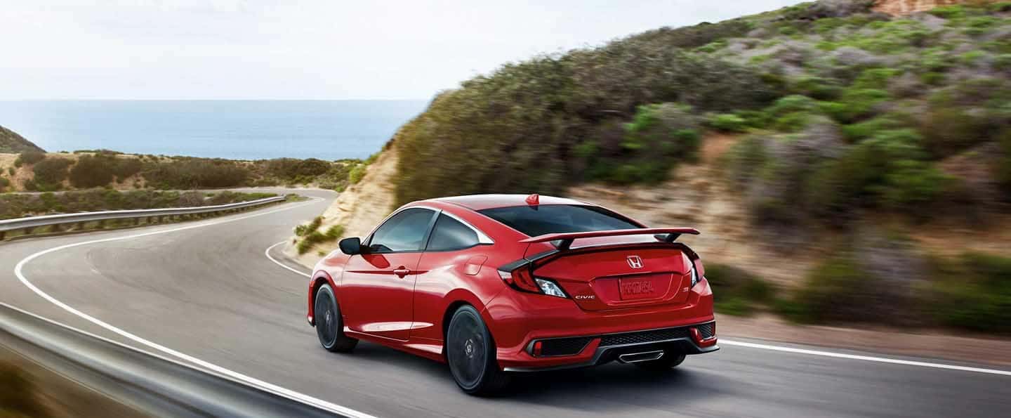 2020 Red Honda Civic On Road