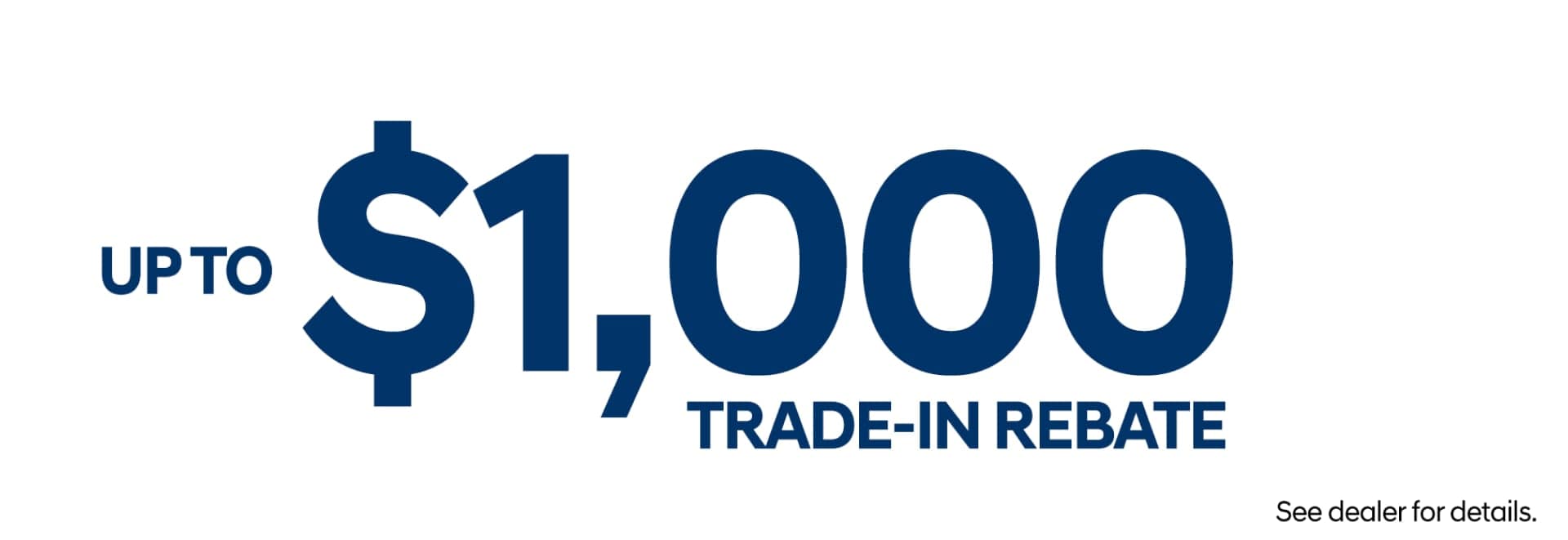 1000 trade-in rebate for Shottenkirk Hyundai Rome