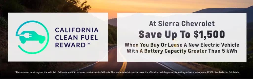 California Clean Fuel Reward Sierra Chevrolet