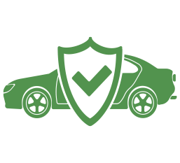 car with shield logo